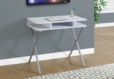 Image showing  31 in. Computer Desk, White/Silver