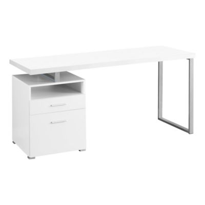 Monarch Specialties 60 in. Computer Desk with 1 Shelf/2 Drawers