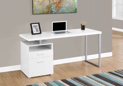 Image showing  60 in. Computer Desk with 1 Shelf/2 Drawers