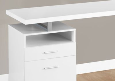 Image showing  60 in. Computer Desk with 1 Shelf/2 Drawers