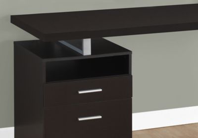 Image showing  60 in. Computer Desk with 1 Shelf/2 Drawers