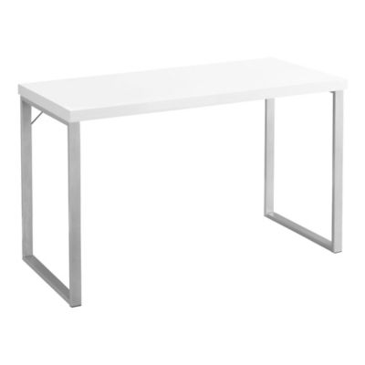 Monarch Specialties Computer Desk, 48 In. L, Silver Metal