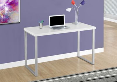 Image showing  48 in. Metal Computer Desk, Silver