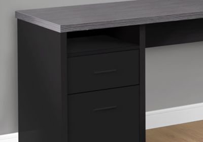 Image showing  80 in. Left or Right Facing Computer Desk with 1 Shelf/2 Drawers