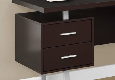 Image showing 2 th Monarch Specialties 70 in. Left or Right Facing Computer Desk with 3 Drawers