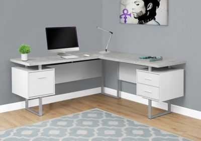 Image showing  70 in. Left or Right Facing Computer Desk with 3 Drawers