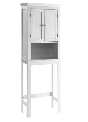 4D Concepts Rancho Space Saver Cabinet, White, 32.87 in. H from Lowest Shelf to Floor