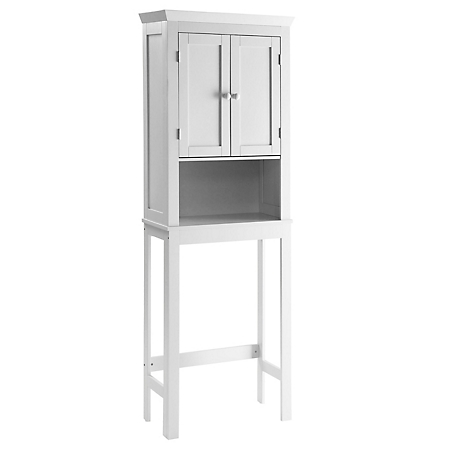 4D Concepts Rancho Space Saver Cabinet, White, 32.87 in. H from Lowest Shelf to Floor