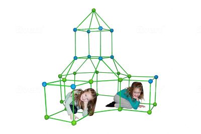 Funphix 154 pc. Fort Set for Supersized Glow in-the-Dark Fort Building with 4 Colored Sheets, For Ages 4+