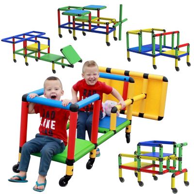 Funphix Create and Play Life-Size Structures Set, Wheelies, For Ages 2-12