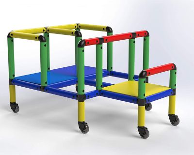 Image showing  Create and Play Life-Size Structures Set, Wheelies, For Ages 2-12