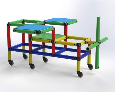 Image showing  Create and Play Life-Size Structures Set, Wheelies, For Ages 2-12
