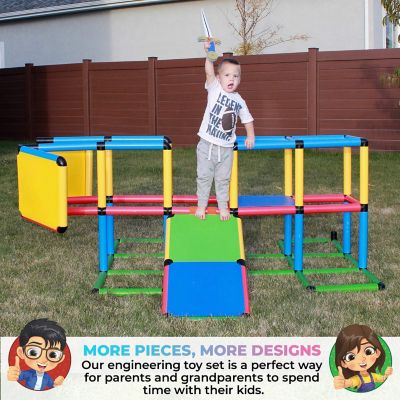 Image showing  467 pc. Create and Play Life-Size Structures Jumbo Set, 110 lb. Capacity, For Ages 2-12