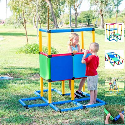 Image showing  199 pc. Create and Play Life-Size Structures Set, Standard Set, 110 lb. Capacity, For Ages 2-12