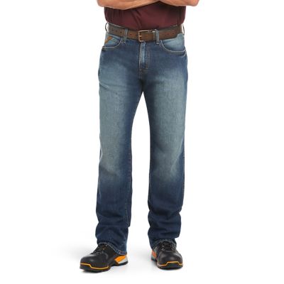 Ariat Men's Stretch Fit Low-Rise Rebar M3 Loose DuraStretch Basic Stackable Straight Leg Work Jeans