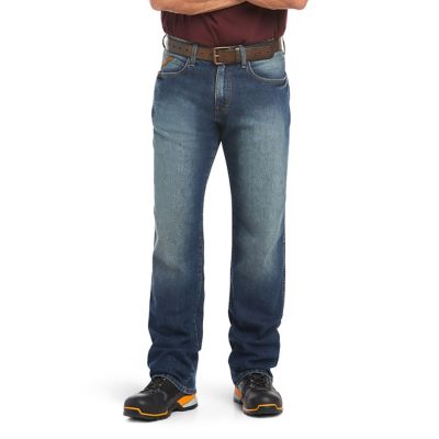 Ariat Men's Stretch Fit Low-Rise Rebar M3 Loose Durastretch Basic Stackable Straight Leg Work Jeans