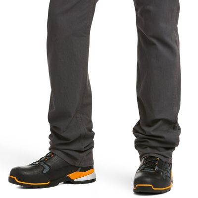 Image showing 6 th Ariat Men's Stretch Fit Rebar M4 Relaxed Made Tough DuraStretch Straight Leg Work Pants
