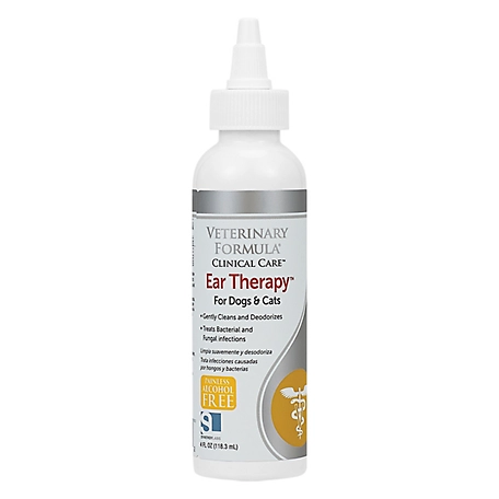Veterinary Formula Clinical Care Ear Therapy, 4 oz. - Cat and Dog Ear Cleaner