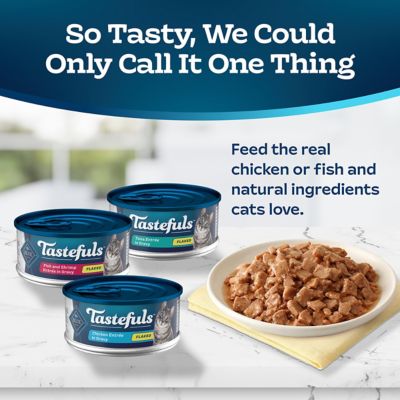 Image showing  Adult All-Natural Tuna/Chicken/Shrimp in Gravy Recipe Wet Cat Food Variety Pack, 5.5 oz., Pack of 12 Cans