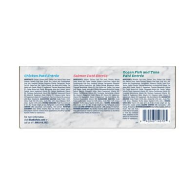 Image showing  Adult All-Natural Salmon/Chicken/Fish/Tuna Pate Wet Cat Food Variety Pack, 3 oz., Pack of 12 Cans