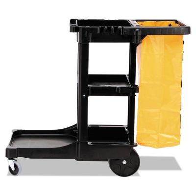 Image showing 5 th Rubbermaid Multi-Shelf Commercial Utility Cleaning Cart