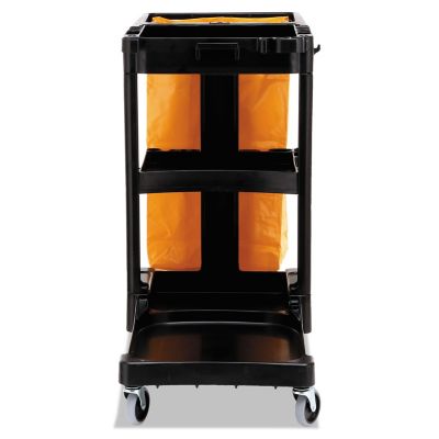 Image showing 6 th Rubbermaid Multi-Shelf Commercial Utility Cleaning Cart