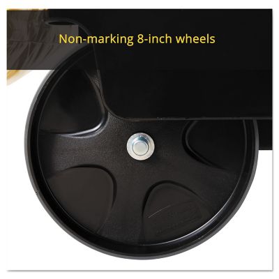 Image showing 7 th Rubbermaid Multi-Shelf Commercial Utility Cleaning Cart