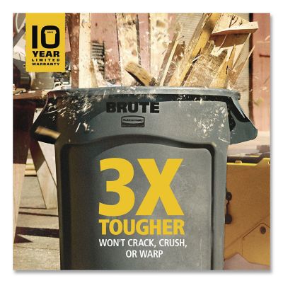 Image showing  BRUTE 55 gal. Round Trash Can Container