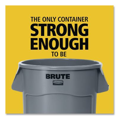 Image showing 6 th Rubbermaid BRUTE 55 gal. Round Trash Can Container