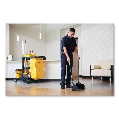 Image showing 5 th Rubbermaid 12-1/2 in. Commercial Executive Lobby Pro Upright Dustpan with Wheels