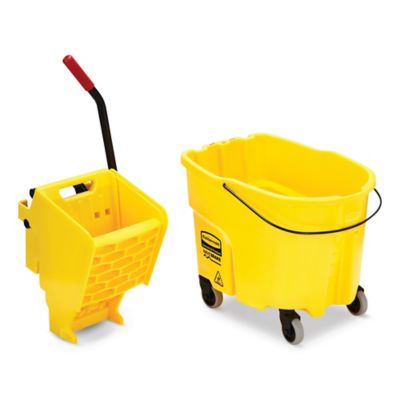 Image showing 7 th Rubbermaid 35 qt. WaveBrake 2.0 Bucket and Wringer Combos