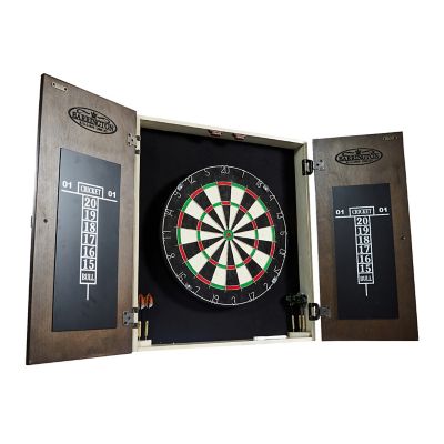 Barrington Bellevue Collection Premium Bristle Self-Healing Dartboard and Cabinet Set