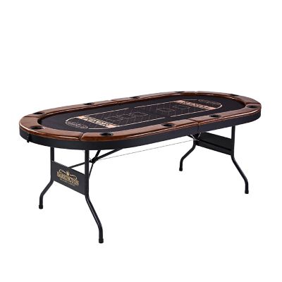 Barrington Premium Texas Hold'em 10-Player Foldable Poker Table -  PK100Y21023