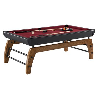 Hall of Games 84 in. Edgewood Billiard Table, Wood Grain PVC Laminate, Metal Cross Bar