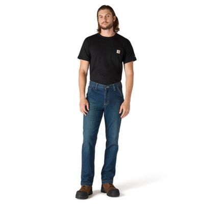 Image showing 4 th Carhartt Men's Relaxed Straight Rugged Flex Denim Dungaree