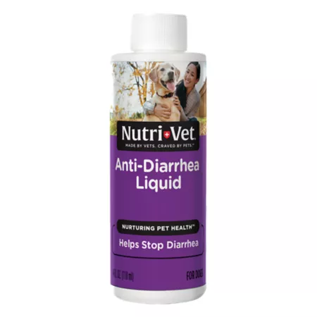 Nutri-Vet Anti-Diarrhea Liquid Digestive Supplement for Dogs 4 oz. Dog Digestion Supplements