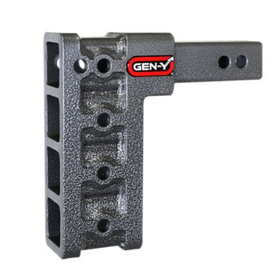 GEN-Y Hitch 2 in. Shank 10K lb. Towing Mega-Duty Adjustable Drop Hitch, 7.5 in. Drop