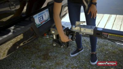 Image showing  2 in. Receiver Boss Torsion-Flex Adjustable Drop Hitch, 5 in. Drop, 16,000 lb. Capacity