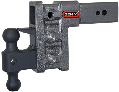 GEN-Y Hitch 3 in. Shank 32K lb. Towing Mega-Duty Adjustable Drop Hitch, 6 in. Drop