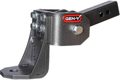 GEN-Y Hitch 2 in. Shank 6 in. Drop GLYDER Torsion-Flex Ball Mount, 7K lb. Towing