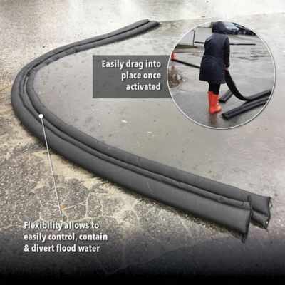 Image showing 7 th Quick Dam 9 in. x 10 ft. Water-Activated Patented Flood Barrier