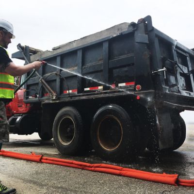 Image showing 7 th Quick Dam 12 in. x 10 ft. Water-Activated Patented Hi-Vis Flood Barrier