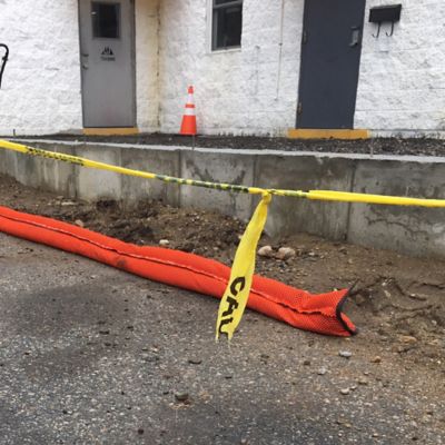 Image showing 8 th Quick Dam 12 in. x 10 ft. Water-Activated Patented Hi-Vis Flood Barrier