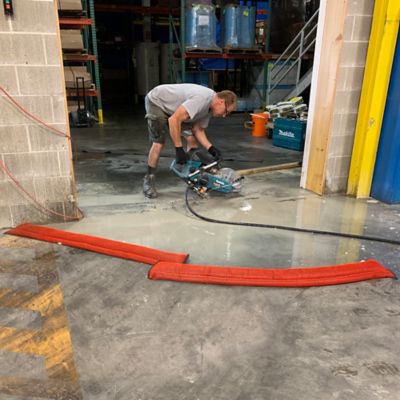 Image showing 9 th Quick Dam 12 in. x 10 ft. Water-Activated Patented Hi-Vis Flood Barrier