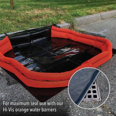 Image showing  Grab and Go Flood Kit with (4) 10 ft. Patented Hi-Vis Water-Activated Flood Barriers in Bucket