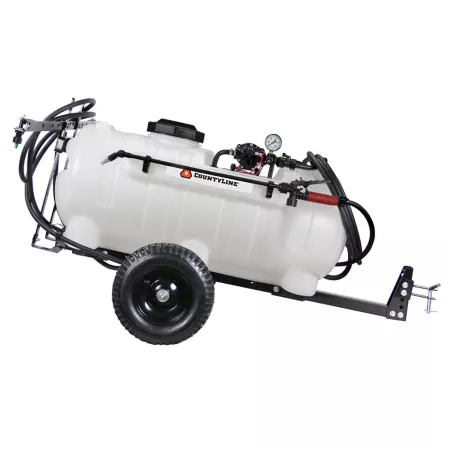 CountyLine 25 gal 2 Nozzle Towed Trailer Sprayer Max 70 PSI 38 Feet Vertical Spray 26 Feet Horizontal Spray Tow Behind Sprayers