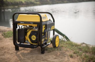 Image showing  2 in. Gas-Powered Semi-Trash Water Transfer Pump, 158 GPM, Hose and Wheel Kit