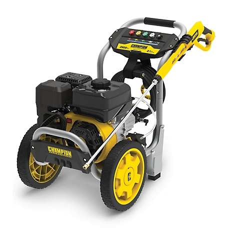 Champion Power Equipment Gas Cold Water Low-Profile Pressure Washer with 196cc Champion OHV Engine, 2,800 PSI, 2.1 GPM