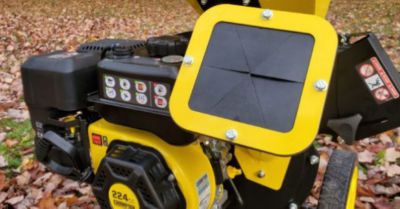 Image showing 5 th Champion Power Equipment 3 in. Diameter 224cc Gas Powered Portable Chipper Shredder with Collection Bag