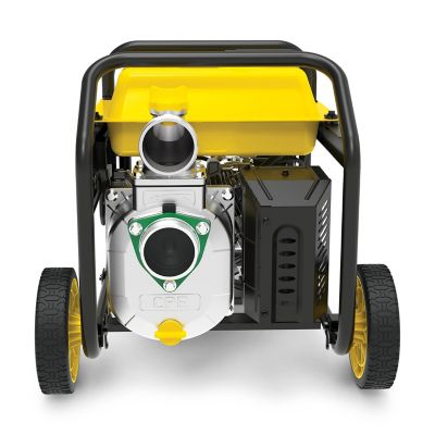 Image showing 6 th Champion Power Equipment 3 in. Gas-Powered Semi-Trash Water Transfer Pump, 264 GPM, Hose and Wheel Kit